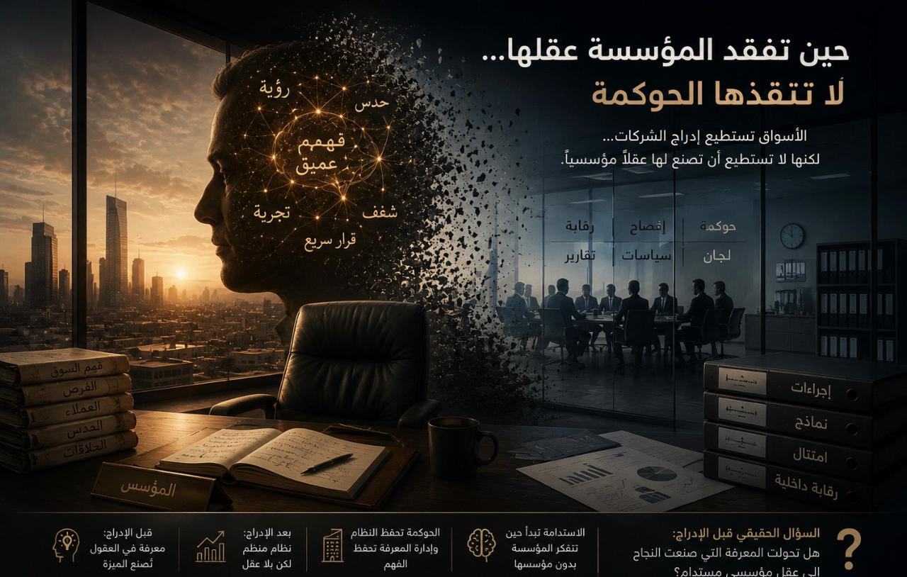 حين تفقد المؤسسة عقلها… لا تنقذها الحوكمة